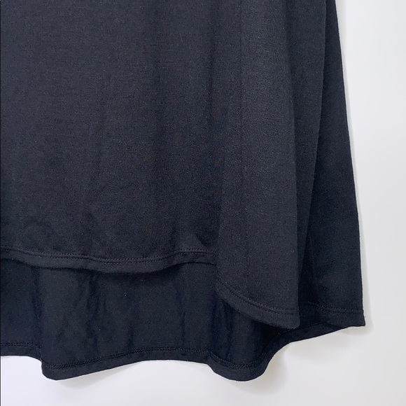 NWTs MOSSIMO • Black Hi Low Hem Tee Tank Top - Picture 3 of 6